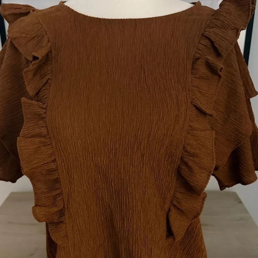 Express Ruffle Sleeve Blouse - Picture 4 of 5